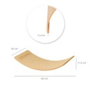 Балансировочная доска MeowBaby 64x30 см для детей, деревянная балансировочная доска
