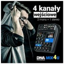 Аудиомикшерный пульт DNA MIX 4U, аналоговый USB MP3 Bluetooth, 4 канала