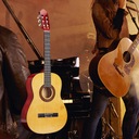 32-palcová akustická klasická gitara 6 kovových strún Professional Orange Hmotnosť (s balením) 1.502 kg