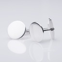 Серебряные запонки - круглые