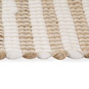 VidaXL Ręcznie tkany dywan, juta, 120 x 180 cm, na Kolor biały