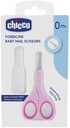 РОЗОВЫЕ НОЖНИЦЫ CHICCO С КРЫШКОЙ 0 М+