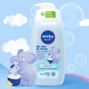 NIVEA BABY 2в1 Гель и шампунь для ванны с помпой детский 500 мл