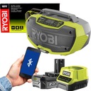 RYOBI РАДИО СТЕРЕО BLUETOOTH СИСТЕМА 18 В ONE+ FM БЕЗ АККУМУЛЯТОРА R18RH-0