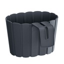 BOARDEE DDEZ200 АНТРАЦИТОВЫЙ ЦВЕТОЧНЫЙ ГОРШОК С БАЛЛЮСТРАДОЙ