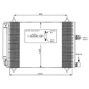 RADUADOR DE ACONDICIONADOR CON OSUSZACZEM CITROEN PEUGEOT 