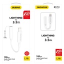 Adapter audio przejściówka do słuchawek iPhone z Lightning na mini jack 3,5