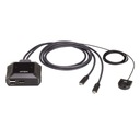 KVM-переключатель ATEN, 2 порта USB-C 4K DP US3312