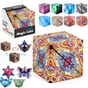 MAGIC CUBE ANTISTRESOVÁ KOCKA 72 VZORY TVARY FAREBNÉ PUZZLE Šírka produktu 6.2 cm