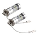 2 PCS H3 6000K 100W LED 20-SMD AMPOULES ANTIBUÉE DUZEJ PUISSANCE VERS 9Vphoto 11