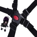 РЕМНЯ ДЛЯ КОЛЯСКИ, КРЕСЛА, КАЧЕШЕК, 5-ТОЧЕЧНЫЙ РЕМЕНЬ, ЧЕРНЫЙ