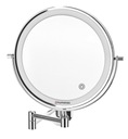 Kúpeľňové zrkadlo Humanas HS-BM01 s LED podsvietením strieborné Výška 200 mm