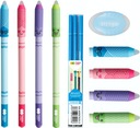 4 стираемых шариковых ручки + 3 стержня Happy Color