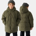 КУРТКА ДЛЯ МАЛЬЧИКОВ 4F ЗИМНИЙ ПУХОВИК С КАПЮШОНОМ TDJAM464 AW24 158