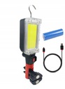 LAMPA WARSZTATOWA LED INSPEKCYJNA BARDZO MOCNA 20W AKUMULATOR LAMPA LEDÓWKA