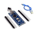 Модуль Nano V3 CH340 ATMEGA328P 16 МГц, распаянный, совместимый с Arduino + кабель