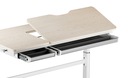 Manuálne nastaviteľný biely písací stôl Spacetronik XD 120x60 s dvoma zásuvkami Hĺbka nábytku 60 cm