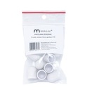 Абразивные диски MaluLac 10x HOODS для педикюра 10 мм 240 + резиновая основа