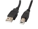 КАБЕЛЬ USB-AM - USB-BM 2.0 5М ЧЕРНЫЙ ФЕРРИТНЫЙ LANBERG