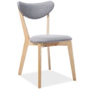 Krzesło tapicerowane drewniane do Jadalni Kuchni BRANDO szare Signal Kod producenta BRANDODSZ