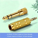 4pcs Headphone Adapter Set 6.5mm M-3.5mm F/3.5mm M-6.35mm F