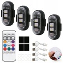 ФАРА МИГАЛКА LED (СВІТЛОДІОД) БЕЗПРОВІДНА 8 КОЛЬОРІВ USB 4 SZT.  фото 12
