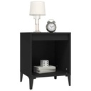 vidaXL Nočný stolík, čierny, 40x35x50 cm Hĺbka nábytku 35 cm