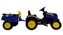 Педальный трактор с прицепом 133 см + ПРОМО-доска