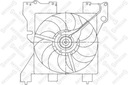 Ventilátor chladiča Citroen Xsara 2.6-2.0 99- Výrobca dielov Stellox