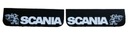 Брызговик, фартук, накладка с логотипом SCANIA, черно-белый