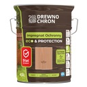 Пропитка для дерева Drewnochron Eco&Protection, темный дуб. 4,5л