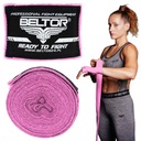 BELTOR OWIJKI BOKSERSKIE ELASTYCZNE 3M BANDAŻE TAŚMY TRENINGOWE RÓŻOWE