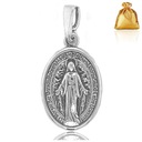 СЕРЕБРЯНАЯ МУЖСКАЯ МЕДАЛЬ С БОЖЬЕЙ МАТЕРЬЮ, КУЛОН, СЕРЕБРЯНЫЙ ПР. 925 В ПОДАРОК
