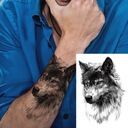 Временная татуировка волка с наклейкой волка TM43