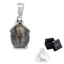 Zawieszka srebrna pr. 925 Wisiorek z Magicznym Kamieniem LABRADORYT
