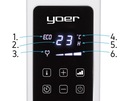 Энергосберегающий электронагреватель Yoer + программатор температуры и времени