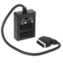 Комбайнер SCART - 2SCART + разъем RCA IN/OUT SVHS BL