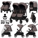КОЛЯСКА DOBLO TAUPE 0–22 КГ С НЕЗАВИСИМЫМИ СИДЕНЬЯМИ, ЗАЩИТНЫМИ ПЛЕНКАМИ