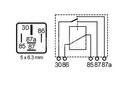 RELÉ CORRIENTE DE FUNCIONAMIENTO (V/A) 40A 12V NÚMERO BIEGUNOW 5SZT. MAHLE 