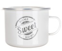 ЭМАЛЬНАЯ КРУЖКА С КРЫШКОЙ 0,5 Л SWEET HOME STEEL