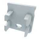 Заглушка для алюминиевых Led профилей типа Y, Белый Базовый, с отверстием