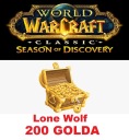 WOW CLASSIC 200 ШТ ЗОЛОТО ЗОЛОТО SEASON OF DISCOVERY LONE WOLF