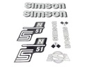 Наклейки наклейки simson s51 n51 серебряный набор
