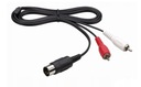 Kabel DIN 5 wtyk - 2x cinch RCA wtyk THOMSON 1,2m