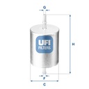 FILTRO COMBUSTIBLES UFI 31.817.00 