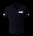 Темно-синяя футболка-поло Police со светоотражающими эполетами