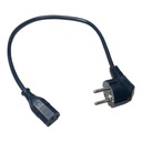 КАБЕЛЬ СИЛЫ C13 прямой / SHUCKO угловой 0,8 м