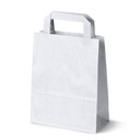 БЕЛЫЙ ЭКО БУМАЖНЫЙ ПАКЕТ 18х8х23 х 100 шт.