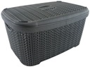 КОРЗИНА ПЛАСТИКОВАЯ КОРЗИНА С КРЫШКОЙ 20 ЛИТРОВ 44x30x22 см
