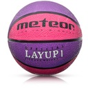 М'ЯЧ БАСКЕТБОЛЬНИЙ ДІТЯЧИЙ 1-3 роки METEOR LAYUP MINI №1 гумовий